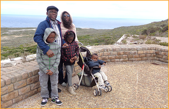 The Omasanuwa family - Lagoon Beach, Cape Town
