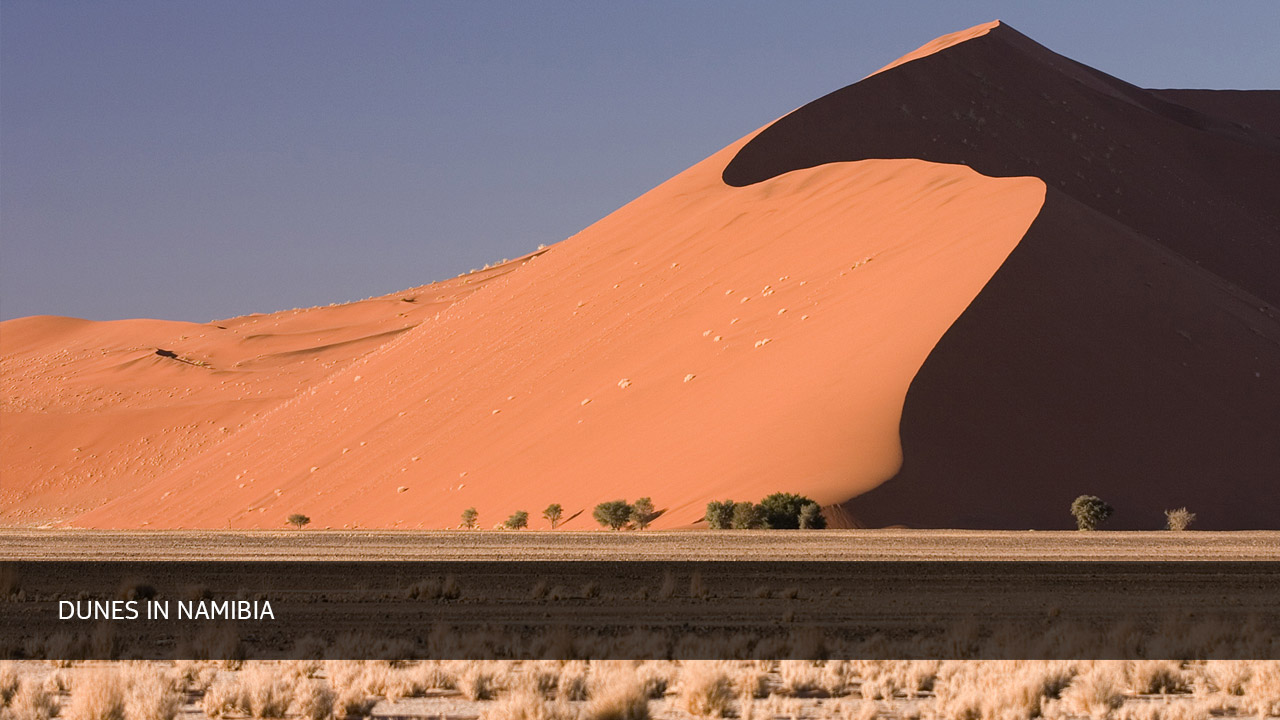 Dunes in Namibia
